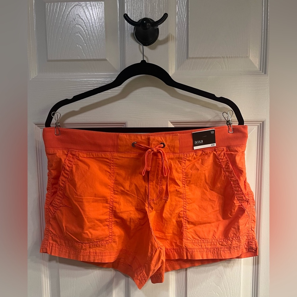 A.N.A. Orange Cargo Shorts